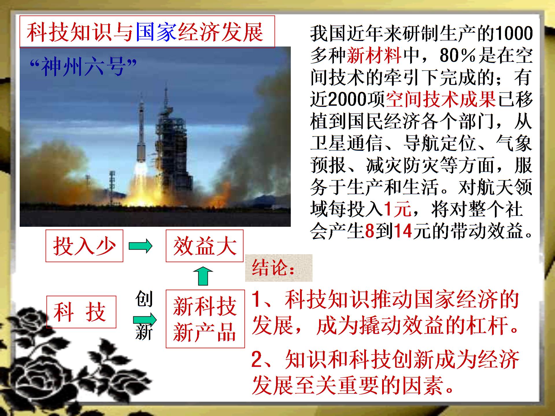 人教版九年级第四单元第二课第二框知识经济  方兴未艾（共14张PPT）
