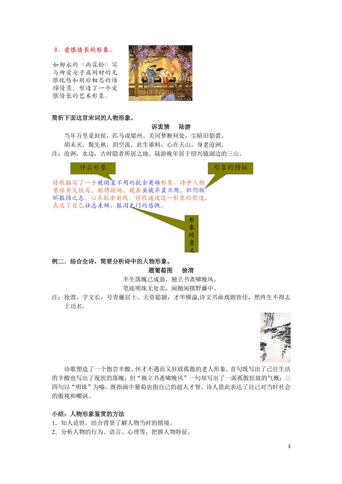 【高考考点】全面突破高中古诗词鉴赏题：鉴赏文学作品的形象pdf