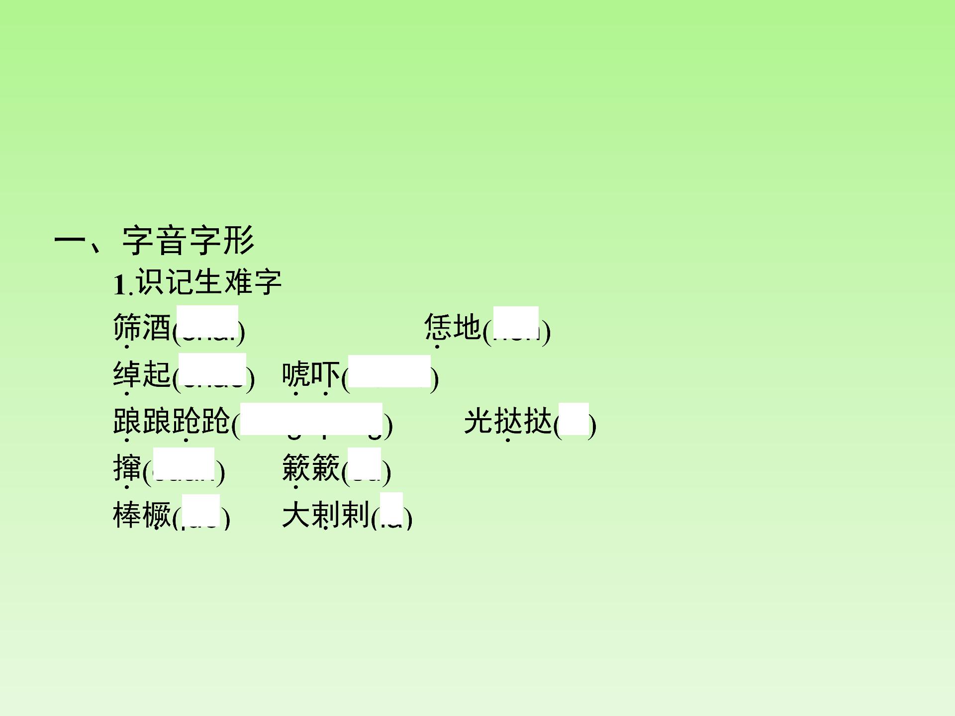 2017版全优指导语文北师大版九年级下册课件：第二单元　个性光彩 （4份打包）