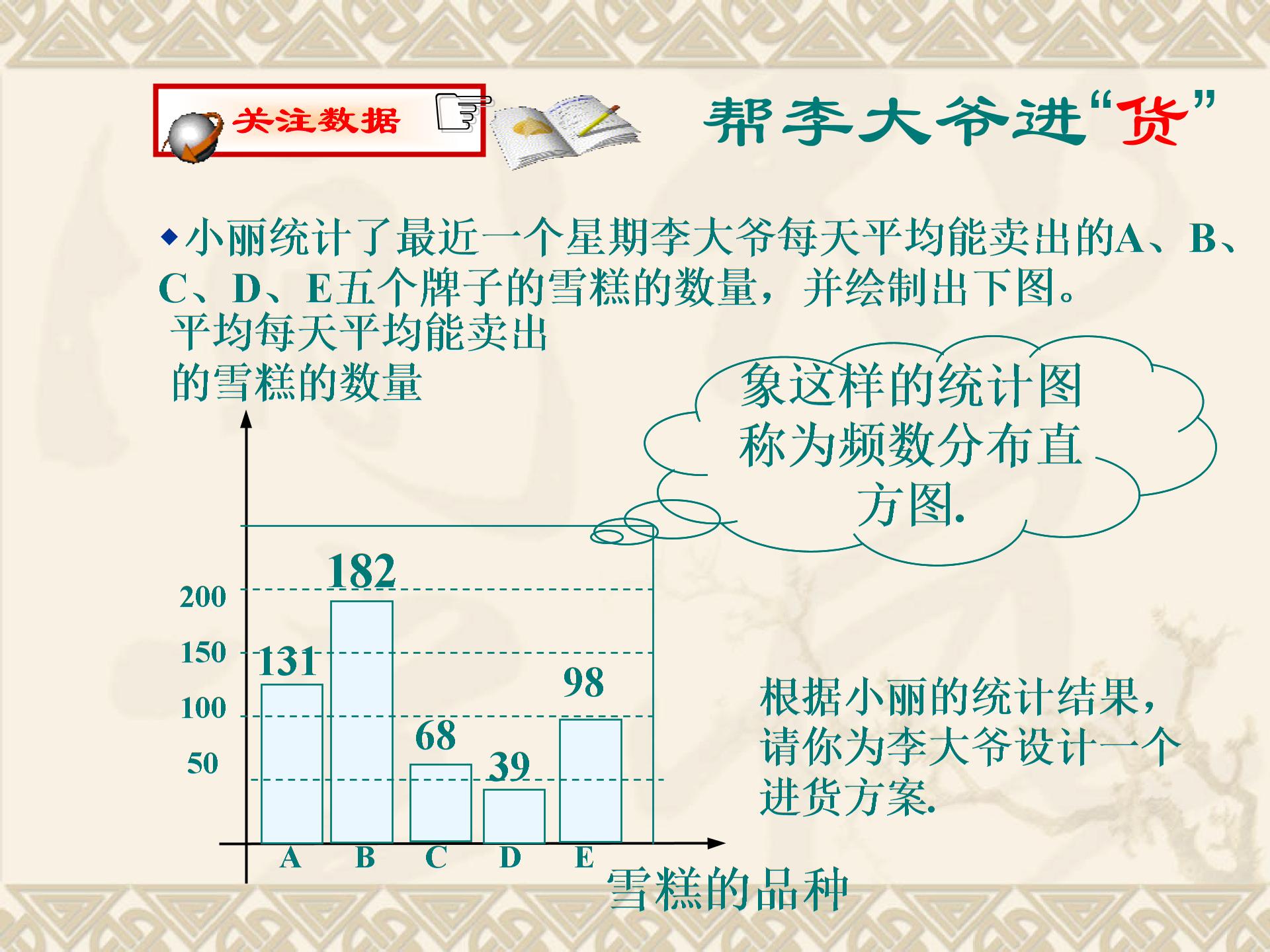 北师大版八年级下册第五章 数据的收集与处理5.3.频数与频率教学课件（分两课时，2个PPT课件打包）