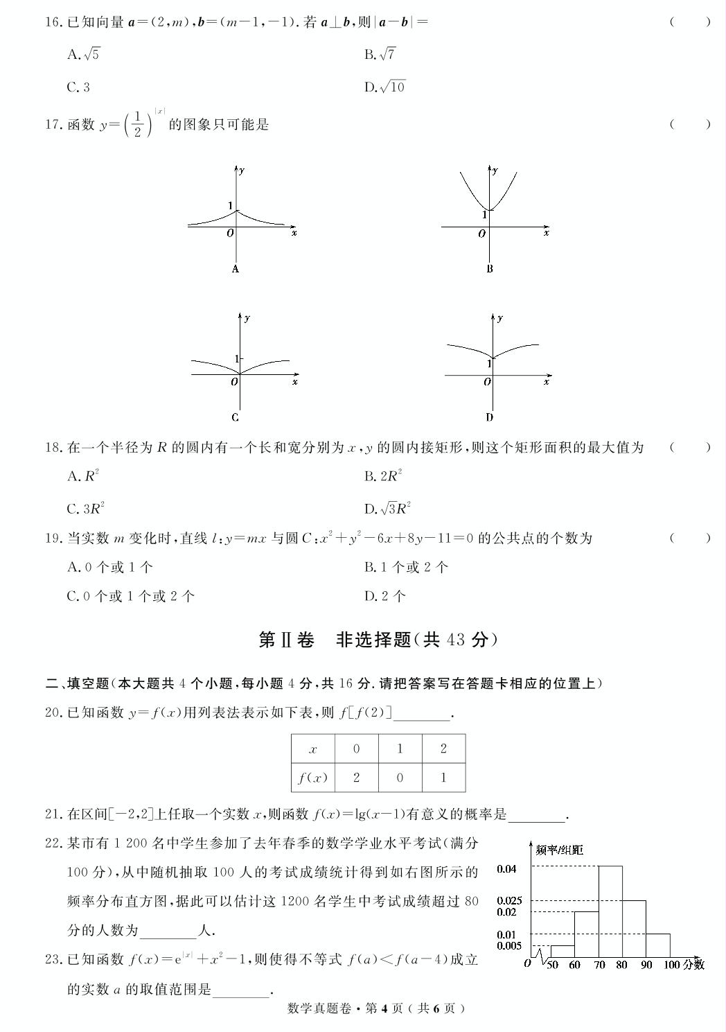 （全套打包）【高考解码】云南省2019年普通高中学业水平考试·数学