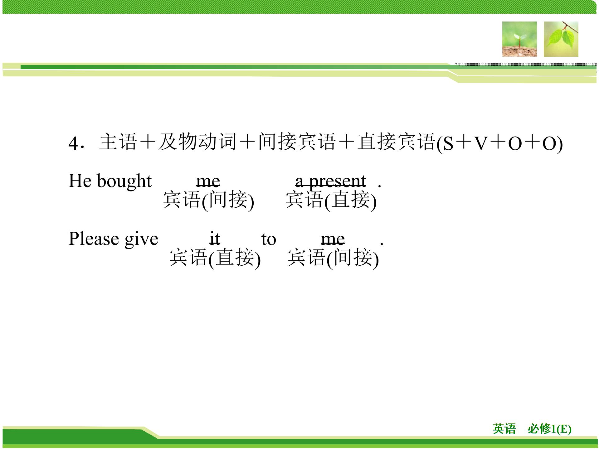 Unit 1 Period 2 Grammar（课件）-2018年英语同步优化指导（教科版必修1）