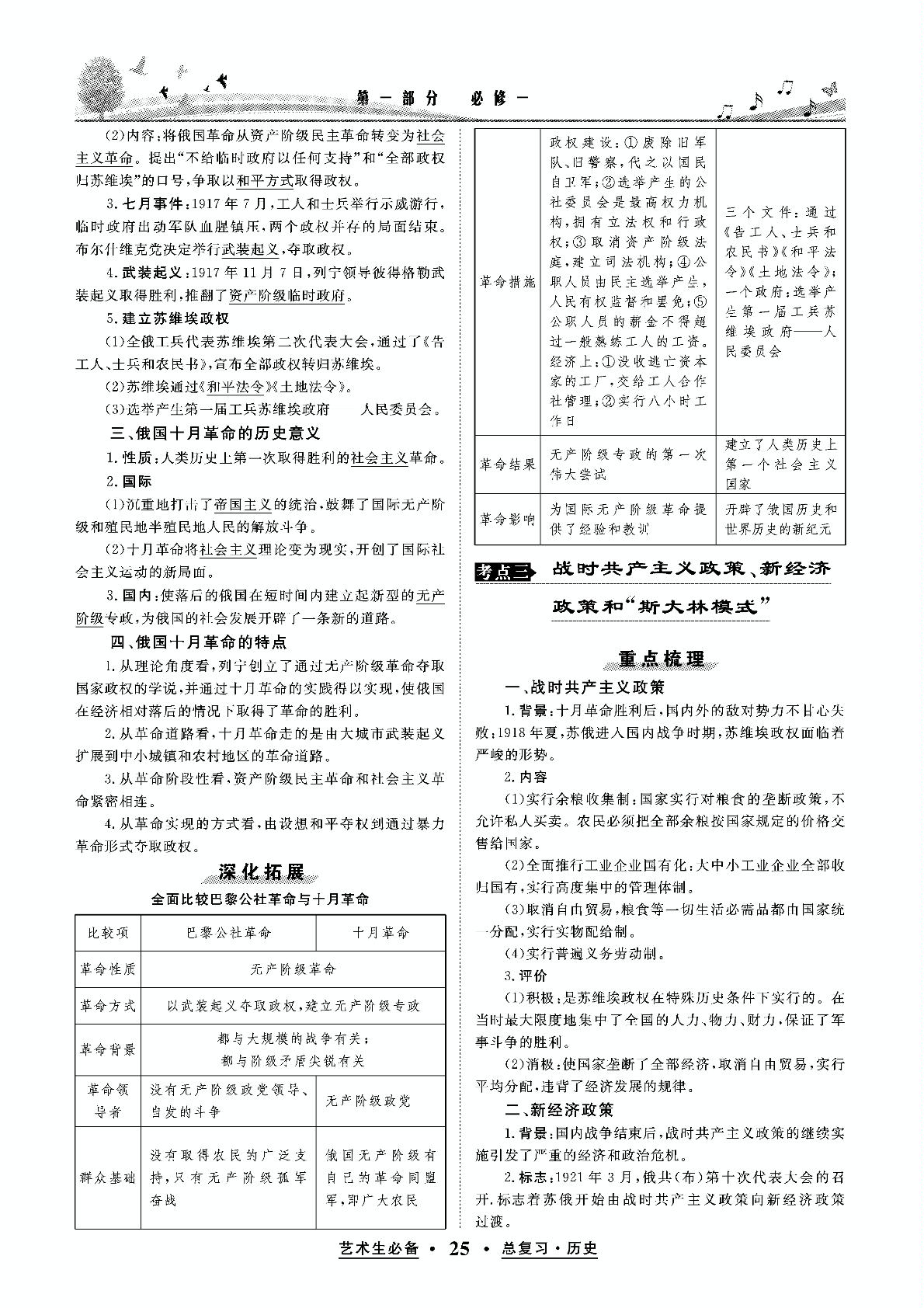 第六单元 国际社会主义运动（含五年真题课时作业）-【名师大课堂】2021版高考历史总复习艺术生必备
