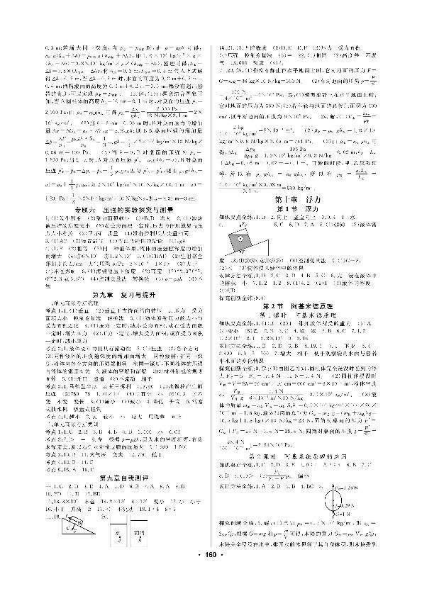 第九章 第4节 流体压强与流速的关系-2020-2021学年八年级下册初二物理【名师作业本】人教版