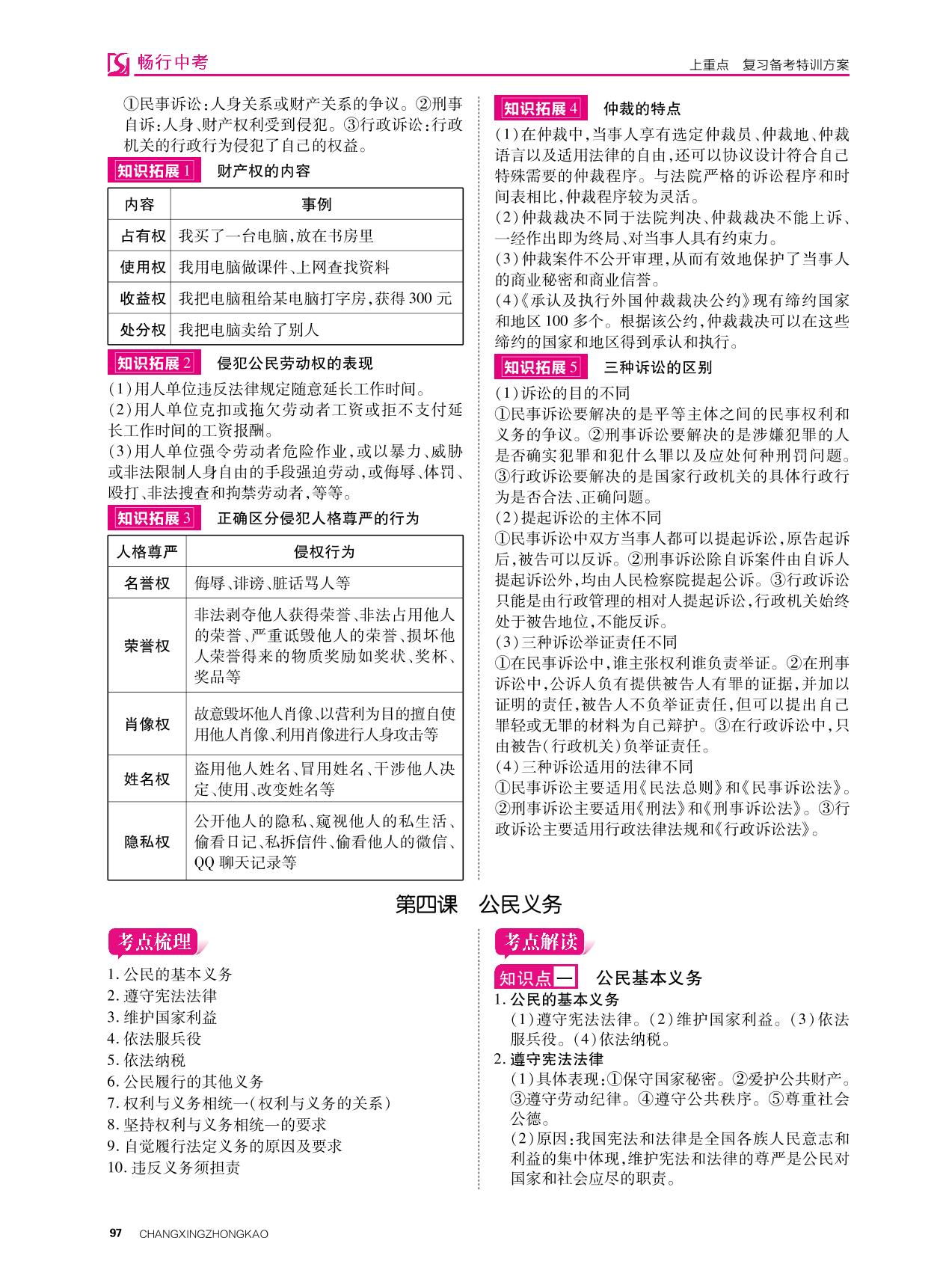 八年级 下册 第二单元 理解权利义务-2022山西【畅行中考】道德与法治