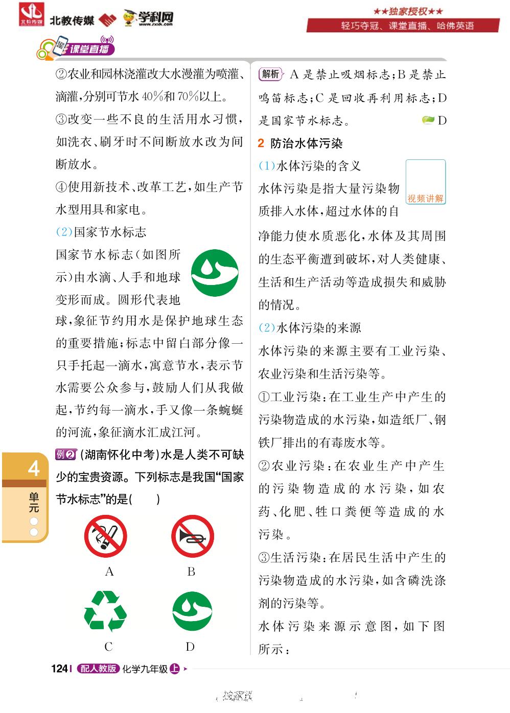 第四单元课题1 爱护水资源-2022-2023学年九年级上册初三化学轻巧夺冠【课堂直播】人教版