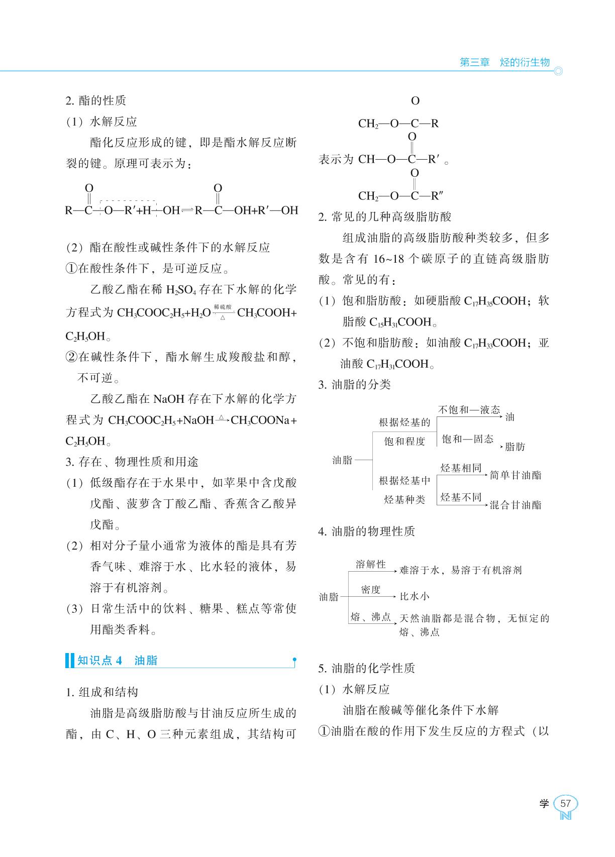 第三章 第四节 羧酸 羧酸衍生物-2022-2023学年新教材高中化学选择性必修3【新课程同步训练】学习手册（人教版）