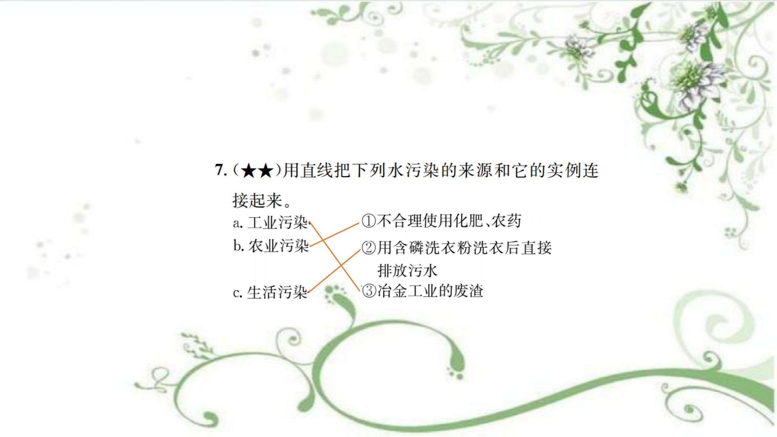 2019秋人教版化学九年级上册习题课件：第四单元 课题1  爱护水资源(共15张PPT)