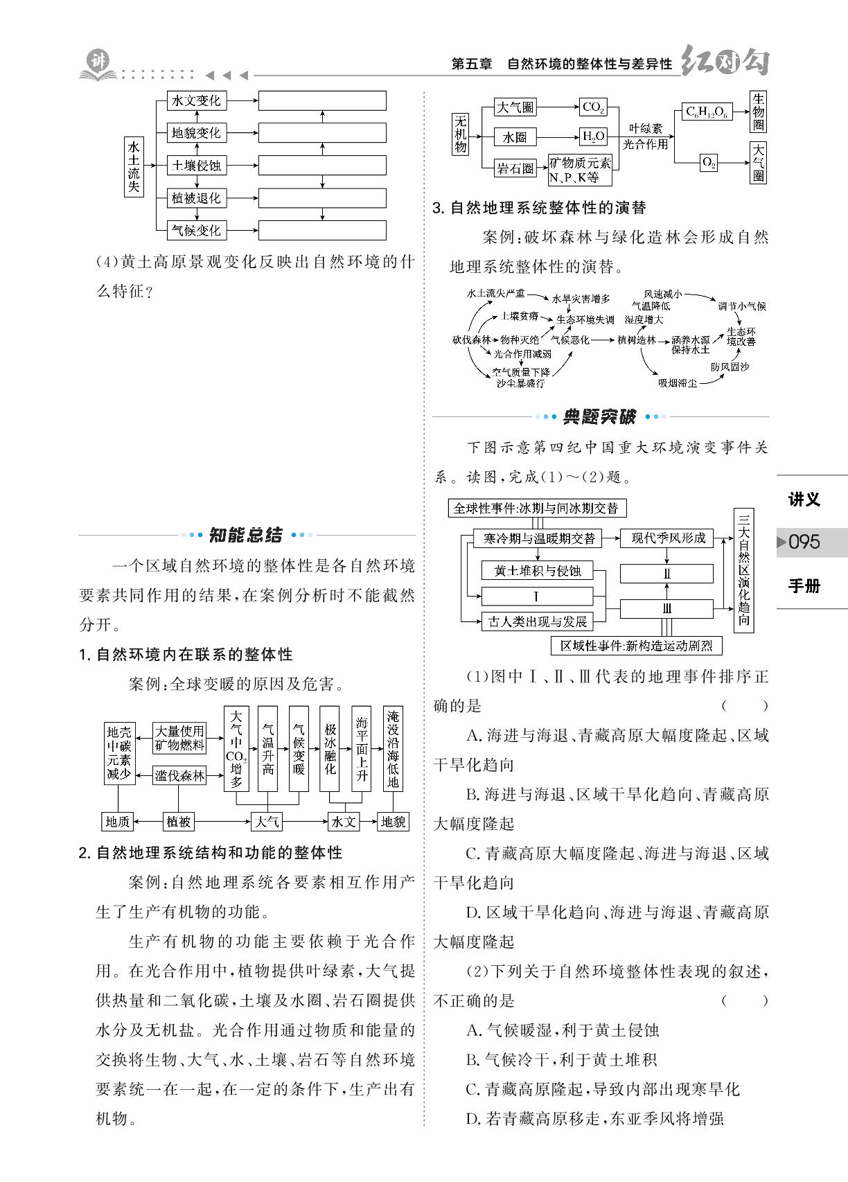 第5章 第一节 自然环境的整体性(讲义)-【红对勾讲与练】2022-2023学年新教材高中地理选择性必修一(湘教版)