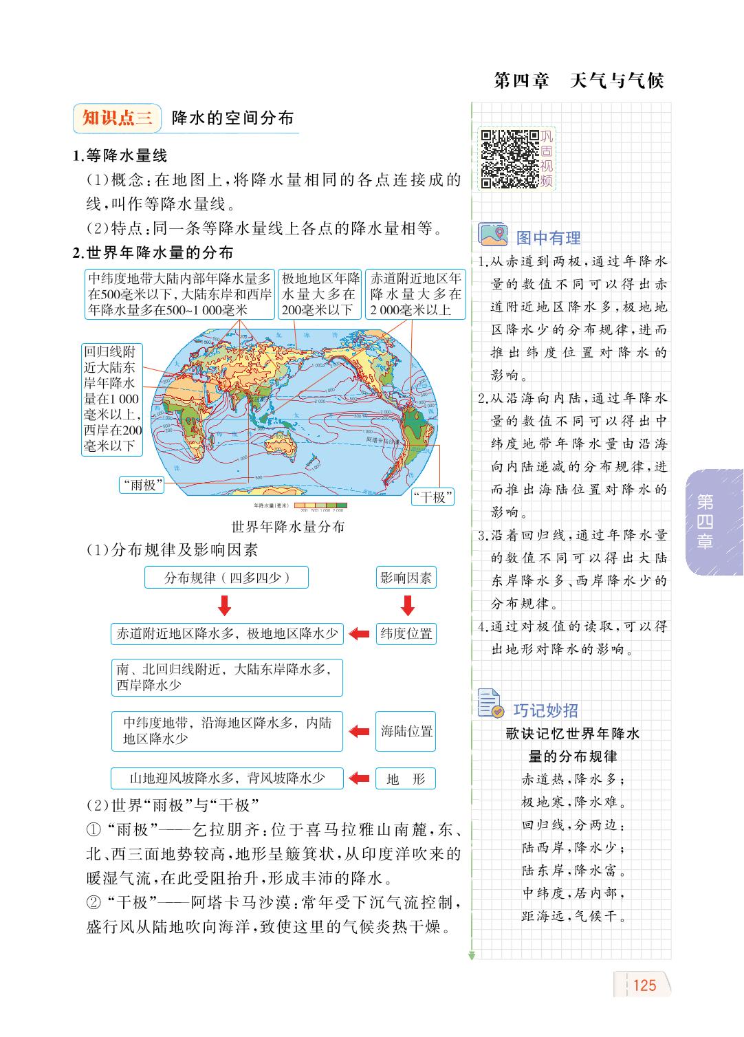 第四章 第三节 降水的变化与差异-【教材解读】2023秋七年级上册初一地理（商务星球版)