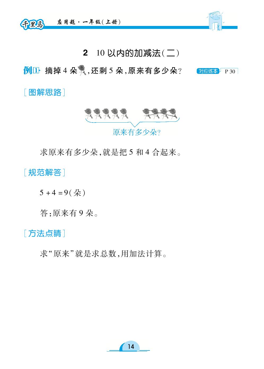第3讲 6～10的认识和加减法-【勤径千里马】2023-2024学年一年级上册数学应用题讲本（人教版）