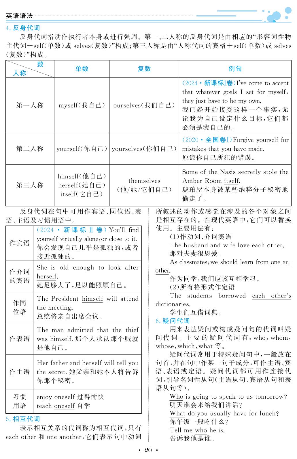 第3章 代词-【创新教程】2025年高考英语语法知识大全