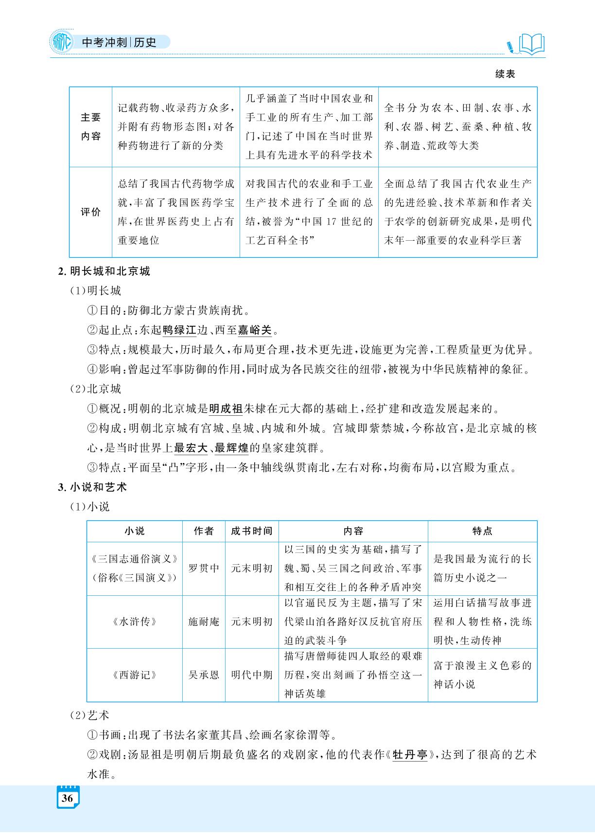 第1部分 模块1 主题5 明清时期统一：多民族国家的巩固与发展(精讲册)-【夺冠百分百】2025年中考历史冲刺复习(河北专用)