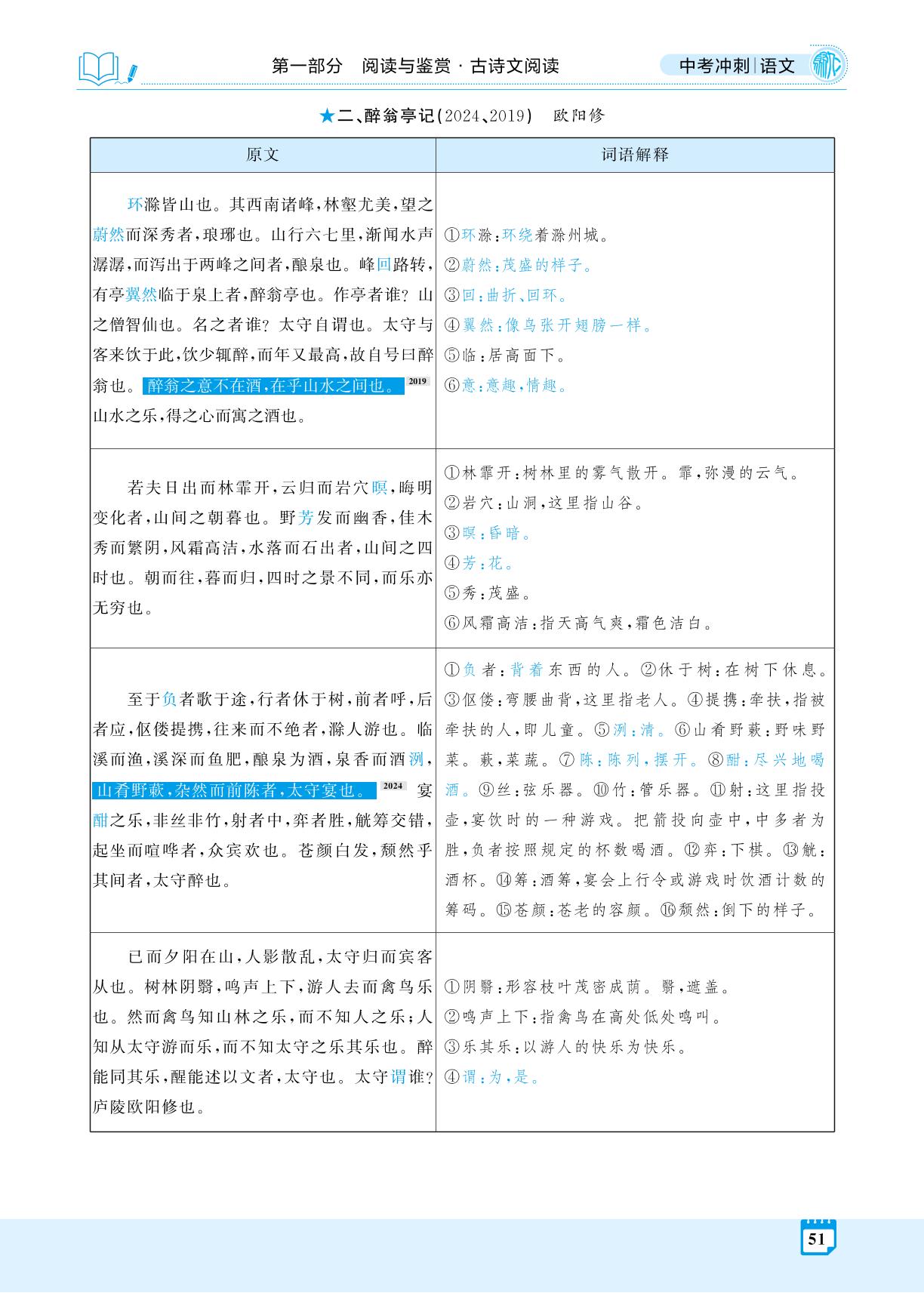文言文分册梳理及训练 9年级上册 (精讲册)-【夺冠百分百】2025年中考语文冲刺复习(河北专用)