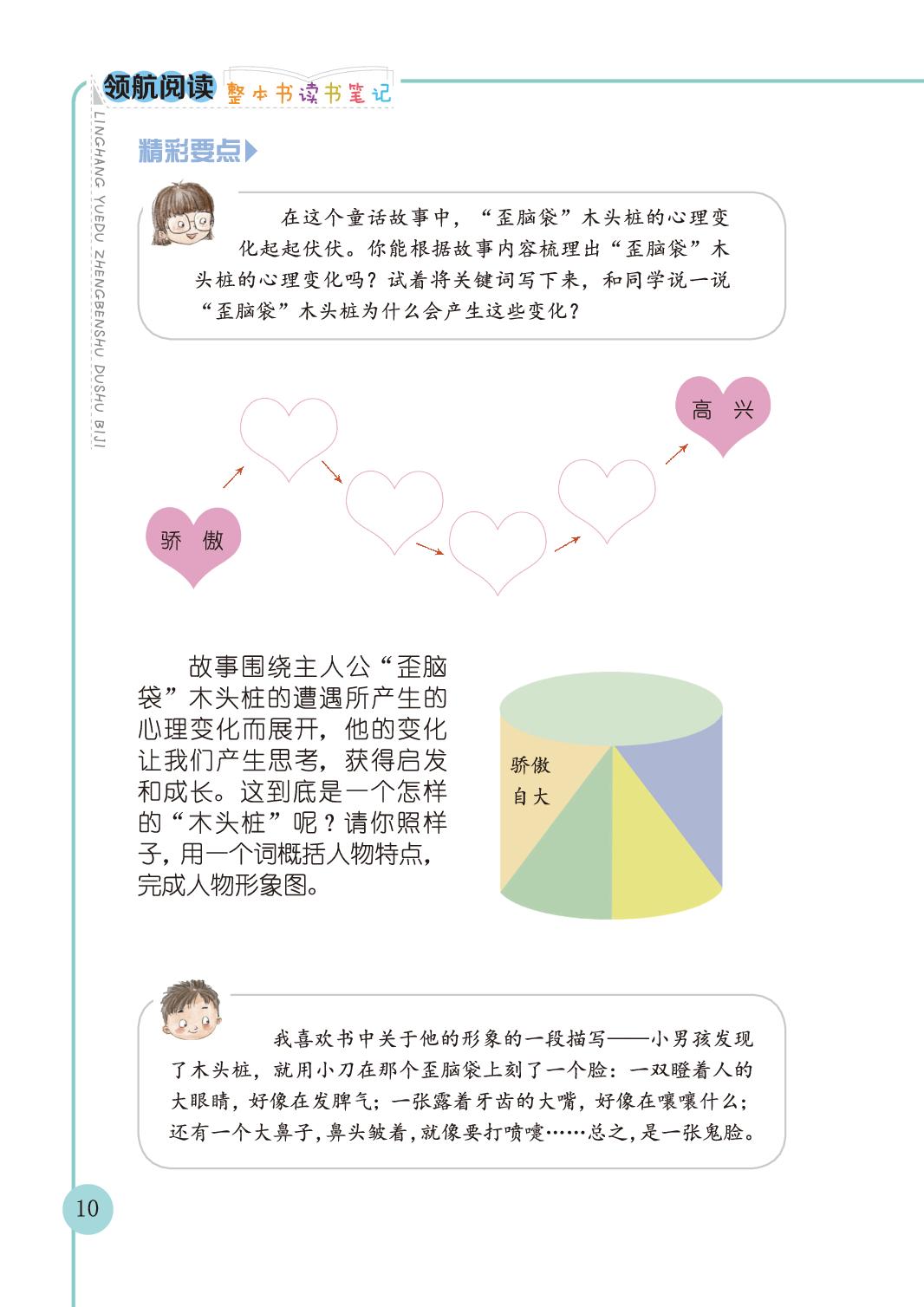 二、《“歪脑袋”木头桩》阅读笔记-【领航阅读】2024-2025学年二年级语文整本书读书笔记（统编版）