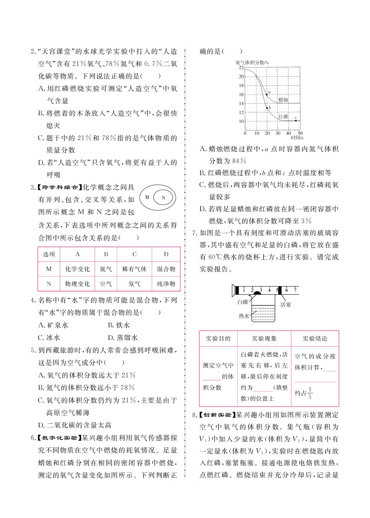 第二单元 课题1 我们周围的空气-2025-2026学年新教材九年级上册化学同步辅导（人教版2024）