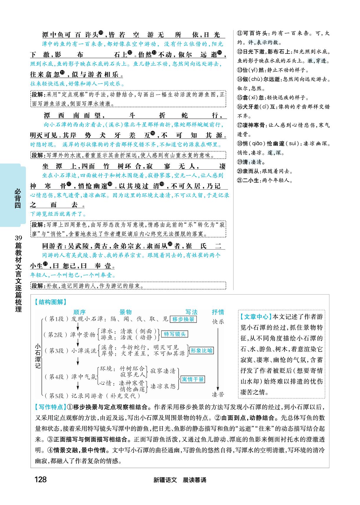 必背四 一、39篇教材文言文逐篇梳理 八年级下册-【练客中考】2026年新疆新中考语文晨读暮诵