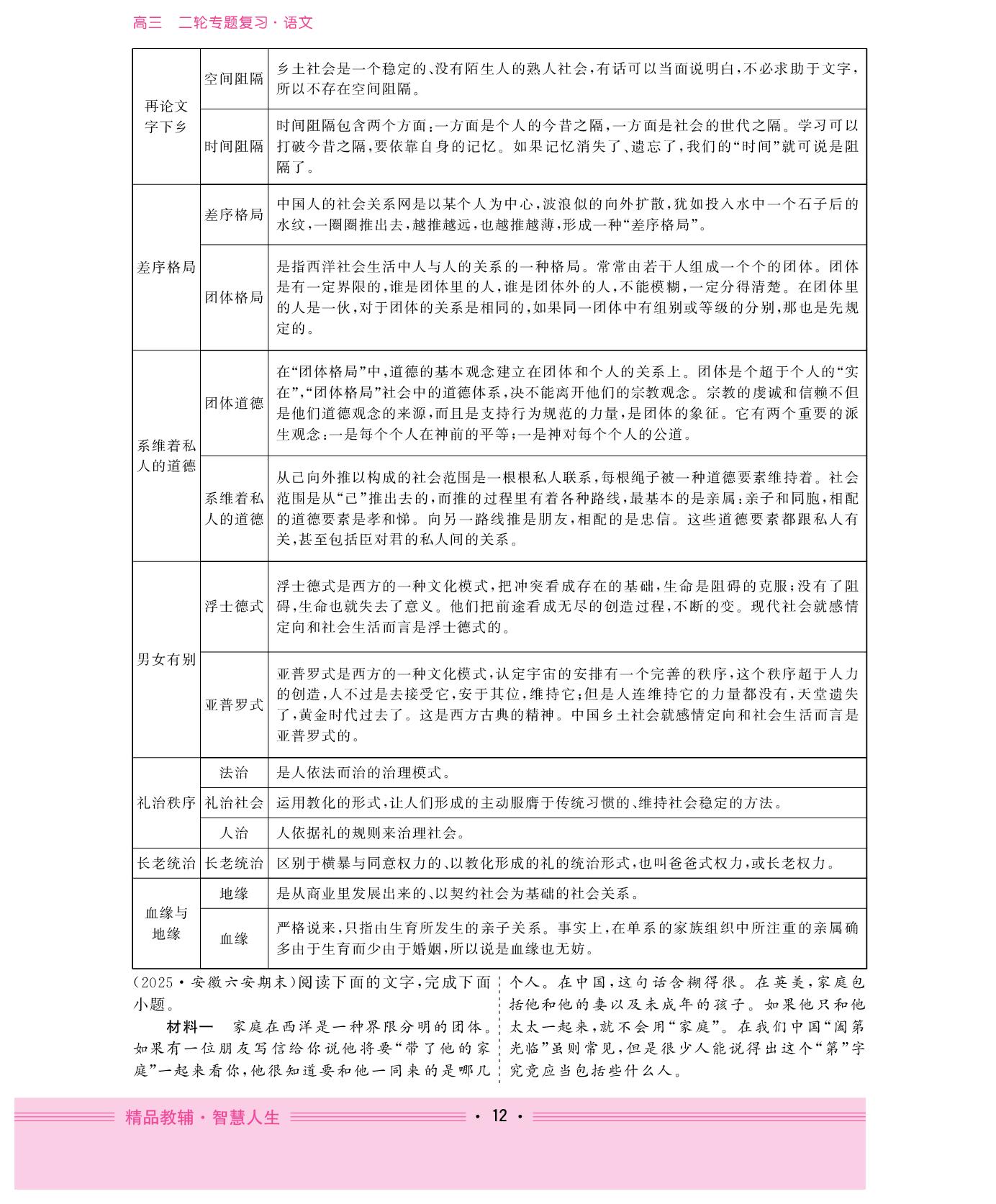 任务群一 信息类阅读 学案2 关联教考，分析比较-【创新大课堂】2026年高考二轮语文专题复习