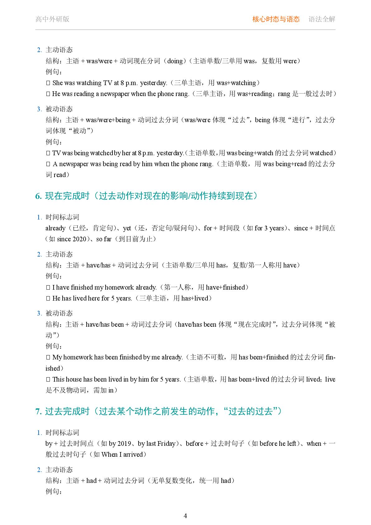 核心时态与语态 被动语态系统讲解-2025-2026学年高考复习高中英语语法知识点全解（外研版）