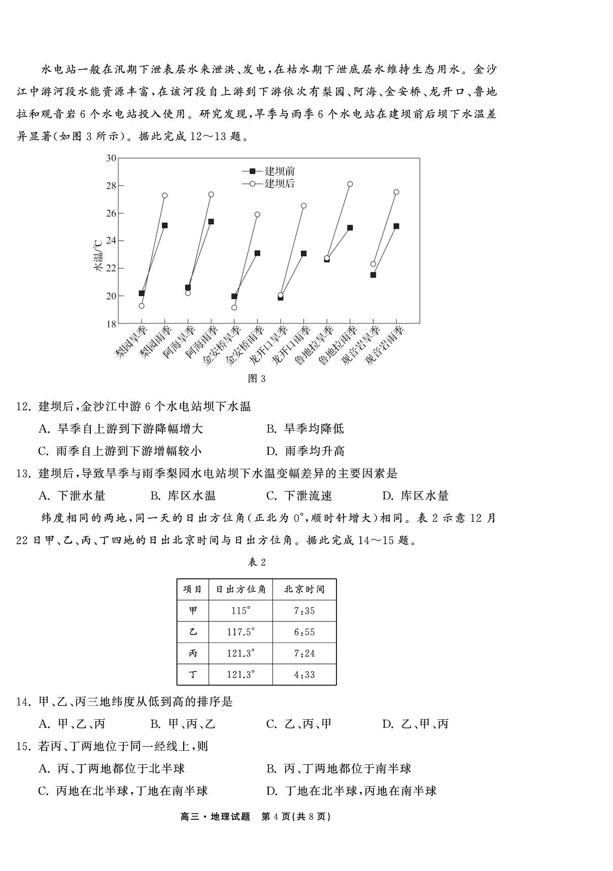 【轮轮清】2026年山东省高三3月质量检测地理试题