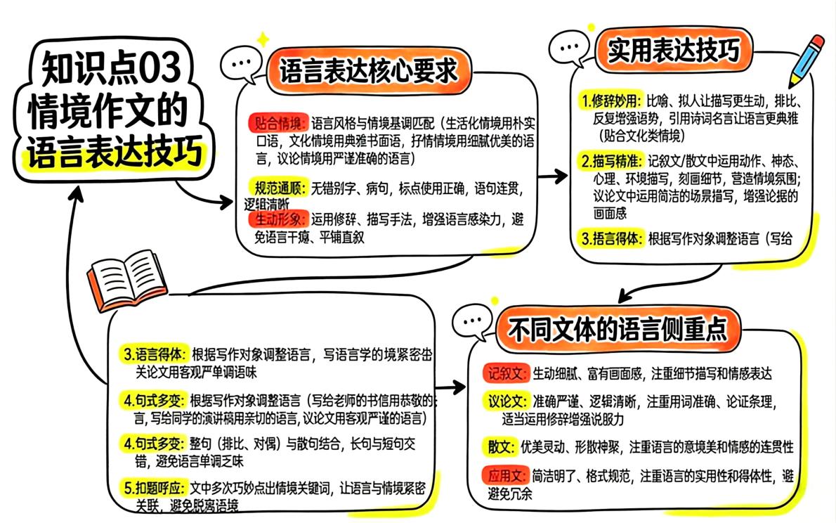 清单21  情境作文之情境解读+文体选择+语言表达（图文版知识清单，不可编辑）2026年中考语文二轮复习讲练测
