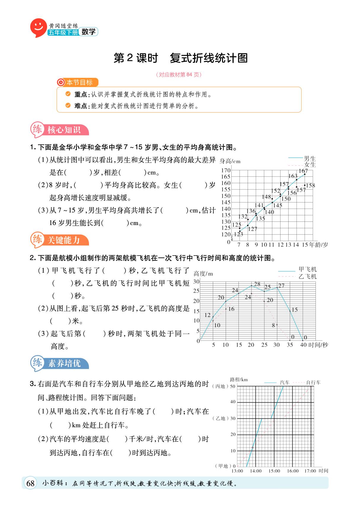 八 数据的表示和分析-【黄冈随堂练】2025-2026学年五年级下册数学同步分层练（人教版）