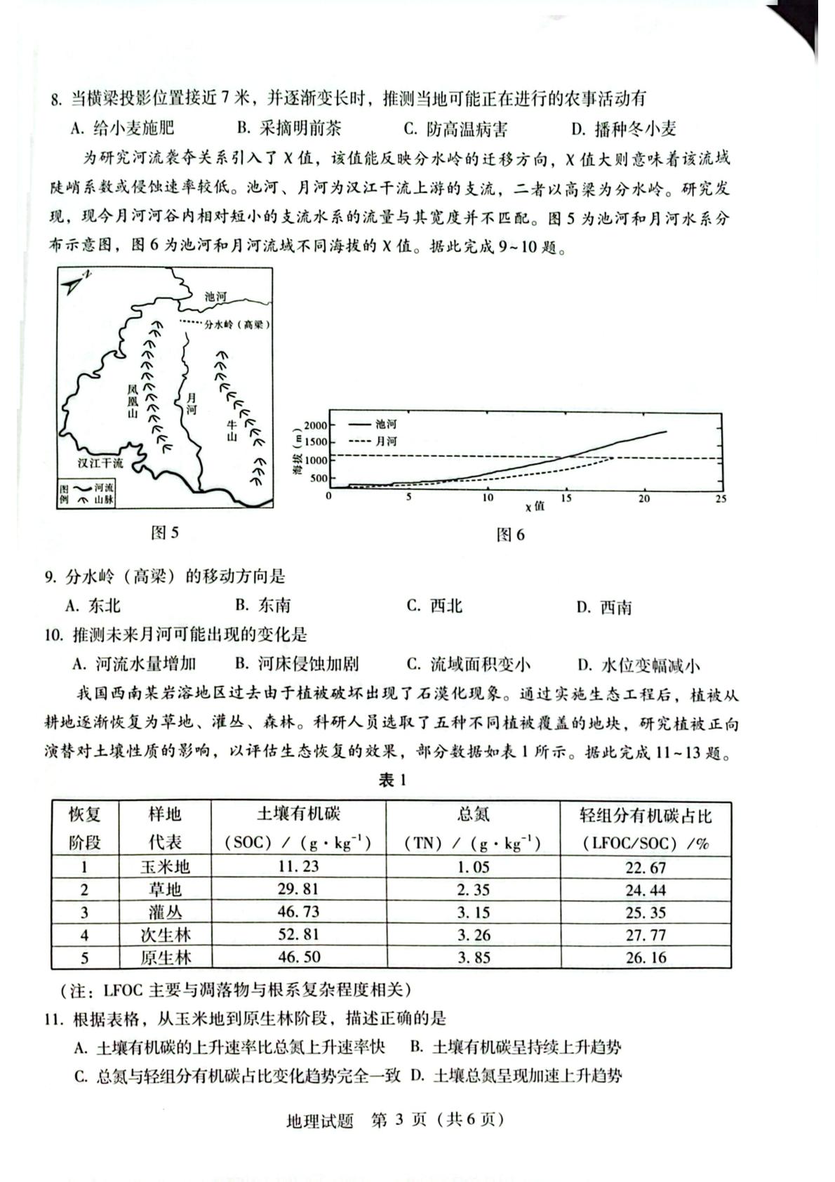 2026届广西高三下学期3月模拟预测地理试题