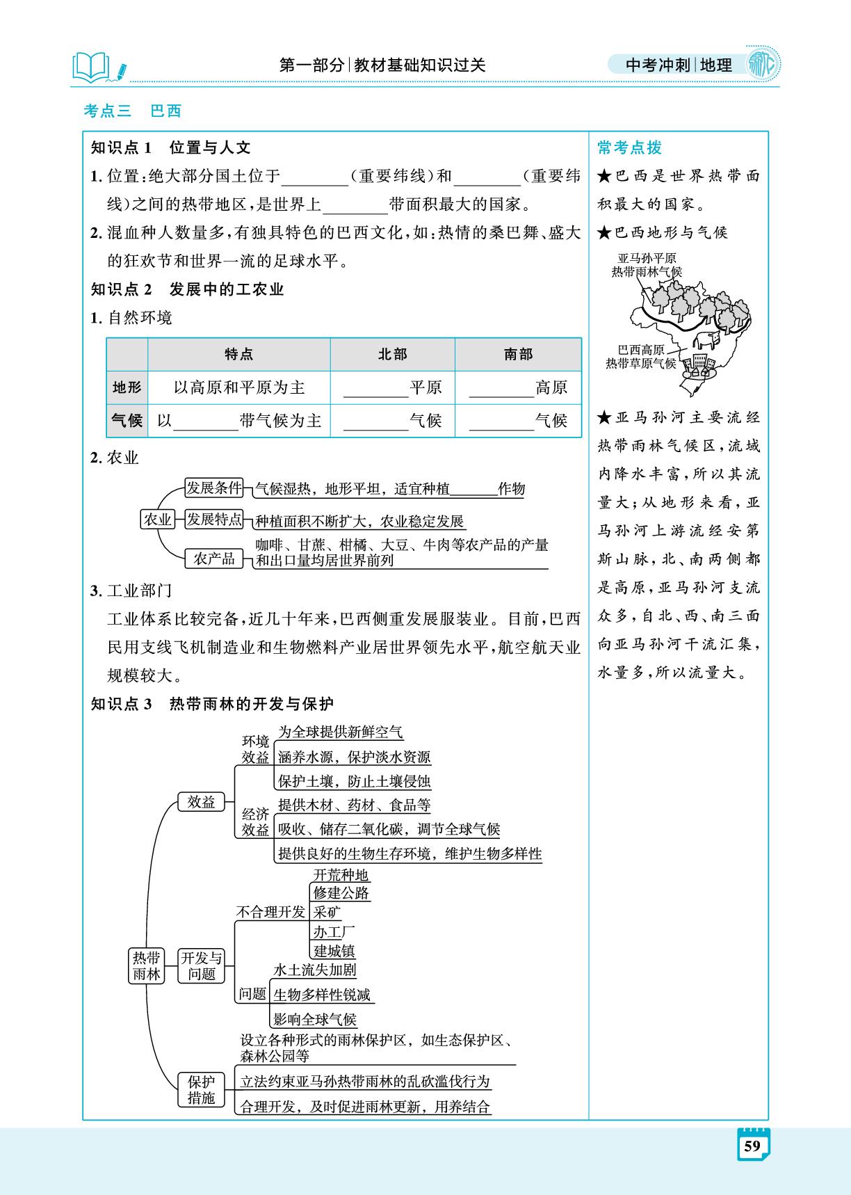 专题16 世界其他国家-【夺冠百分百】2026年中考地理冲刺精讲册（河北专用）