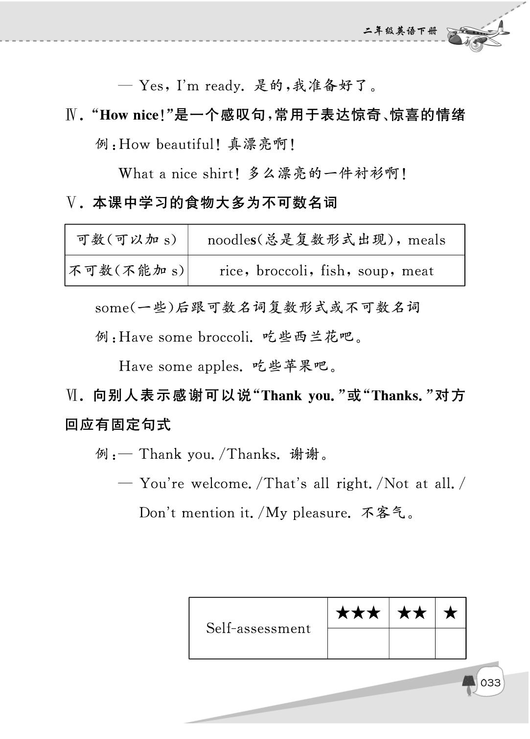 Unit 2 Dinner is ready!（无答案）-2025-2026学年二年级下册外国语学校英语资源包（朗文版）