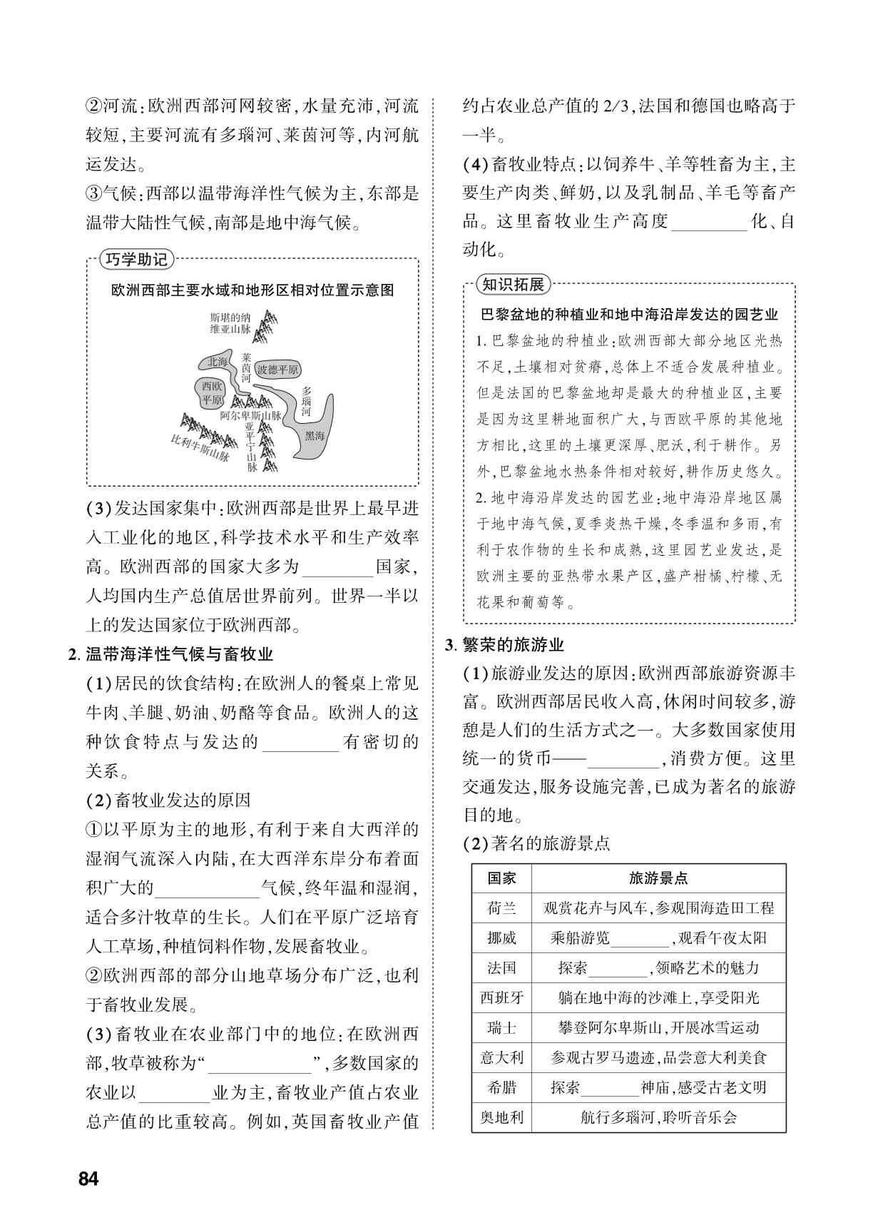 第9章 第1课时 西亚 欧洲西部-【中考对策】2026年中考总复习地理（人教版）