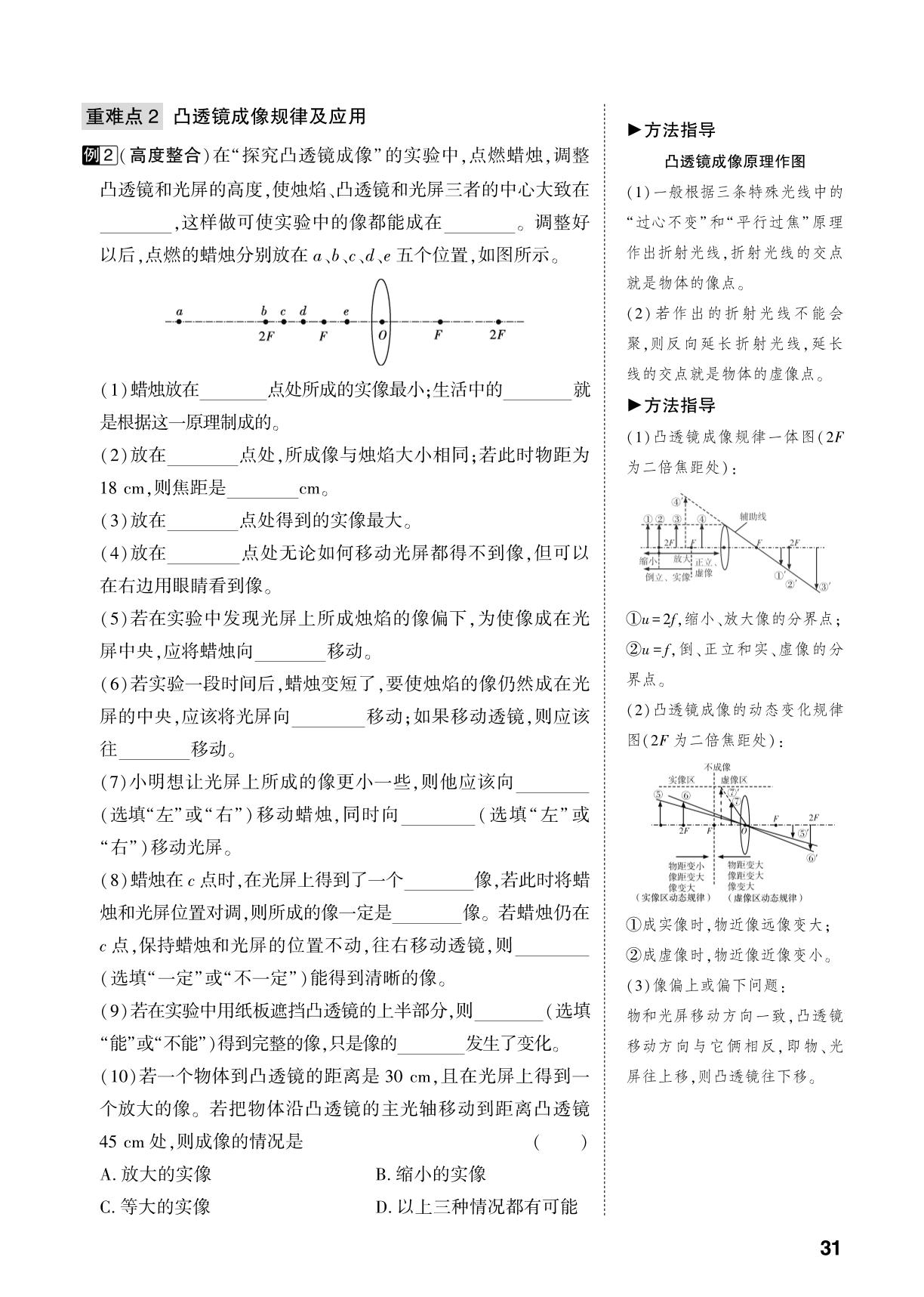 第4章 神奇的透镜-【中考对策】2026年中考总复习物理（沪科版）
