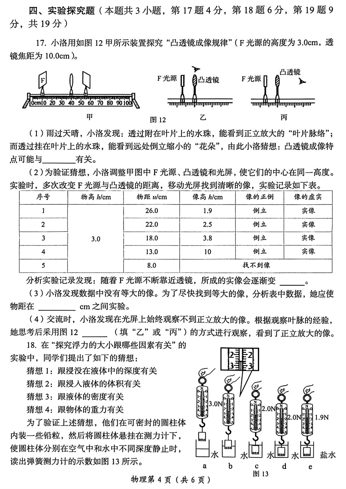 2026年河南省洛阳市中考考前预测物理试题